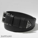 プラダ PRADA メンズ ベルト SAFFIANO 2CC545 053 NERO ブラック F0002 サフィアーノ プレゼント 誕生日 パーティー バレン...