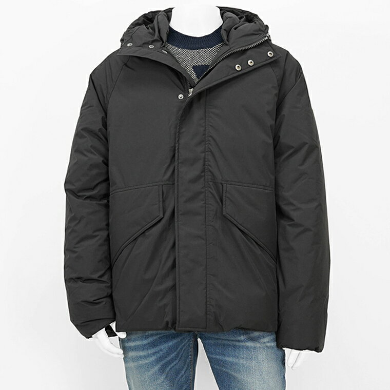 ピレネックス PYRENEX メンズ ダウンジャケット COVERT 2 HMW017P BLACK ブラック 0009 コヴェール 2 ダウン アウター ジップアップ ダブルジップ ダブルファスナー フード付き ラグラン 【プレミアムSTOCK-24AW】