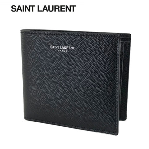 サンローラン 二つ折り財布 メンズ サンローラン SAINT LAURENT メンズ 2つ折り財布 396303 BTY0N ブラック 1000 ウォレット 折財布 サイフ 小物 プレゼント 誕生日 パーティー バレンタイン 父の日 クリスマス 【2024春夏新作】