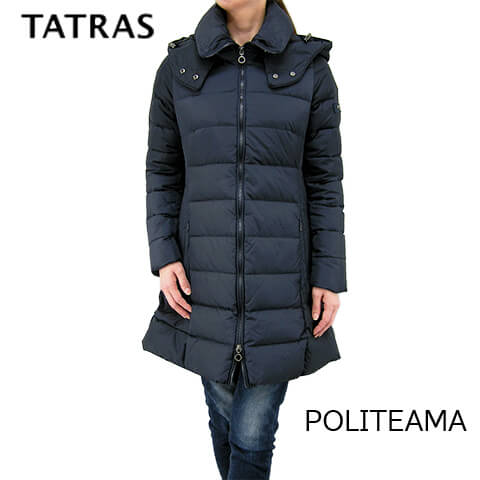 タトラス TATRAS レディース ダウンコート LTAT23A4694 D POLITEAMA NAVY ネイビー 40 ポリテアーマ ポリテアマ ダウン アウター ロング 【2023秋冬新作】