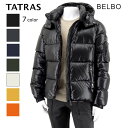 タトラス TATRAS メンズ ダウンジャケット BELBO MTAT23A4562 D BLACK ブラック 01 GREY グレー 07 NAVY ネイビー 40 KHAKI カーキ 35 IVORY アイボリー 15 YELLOW イエロー 80 ORANGE オレンジ 71 ベルボ ダウン アウター フード取り外し可 【プレミアムSTOCK-23AW】