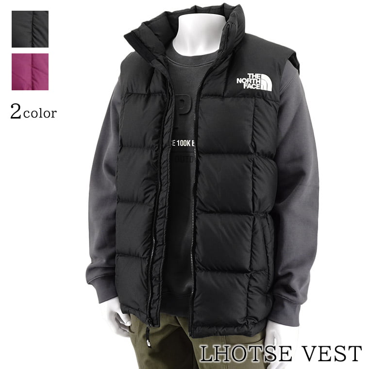 ノースフェイス THE NORTH FACE メンズ ダウンベスト LHOTSE VEST NF0A853D TNF BLACK ブラック JK3 BOYSNBRY TNF BLACK グレープ ブラック KK9 ローツェ ベスト ダウン アウター ジップアップ シングルジップ 【プレミアムSTOCK-23AW】