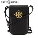 トリーバーチ バッグ（レディース） トリーバーチ TORY BURCH レディース フォンケース 84077 BLACK ブラック 001 ミラー フォン クロスボディ ショルダーバッグ ショルダーポーチ スマートフォンケース スマホショルダー iPhone アイフォン アイフォーン バッグ 小物 ロゴ