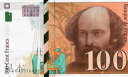 yztX 100 francs ƃ|[EZUk 1997-1998N ɔ