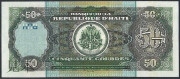 ハイチ 50 gourdes 第13代大統領リシウス・サロモン 2003年