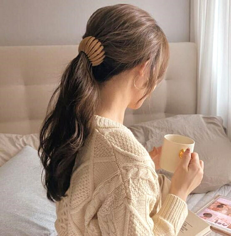 ヘアクリップ ヘアリング ポニーリ