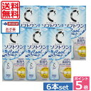 【送料無料】ポイント5倍!!ソフトワンクール 【ロート】500ml×6本、レンズケース付【Cキューブ】 05P20Sep14(あす楽)