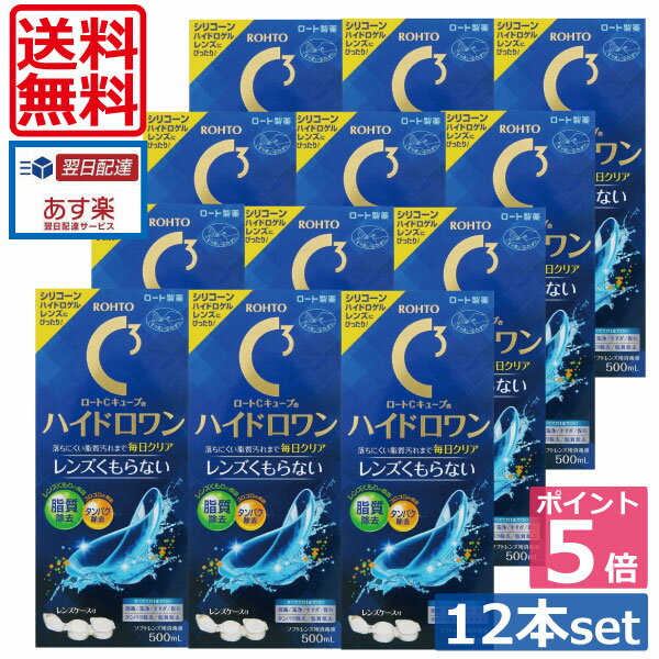 【送料無料】【ポイント5倍】ロートCキューブ ハイドロワン(500ml)×12、ケース付 （あす楽）