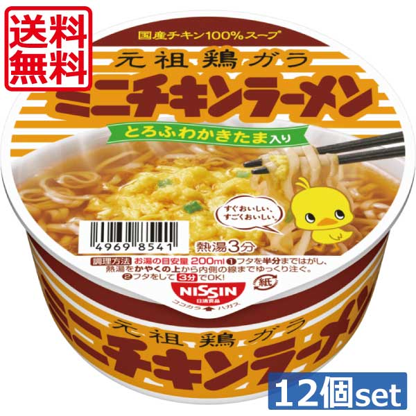 送料無料 日清 チキンラーメンどんぶりミニ 38g×1箱（ミニ チキンラーメン）