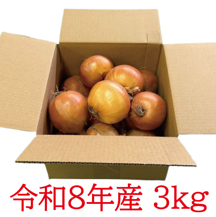 【令和8年度産】玉ねぎ 送料無料 北海道産 ふらの産 たまねぎ S/M/L/サイズ混合 3k...