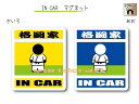 IN CAR　マグネット大人バージョン【格闘家・格闘技バージョン】〜格闘家 が乗っています〜・カー用品・おもしろ かわいいマグネットシート・車に 1