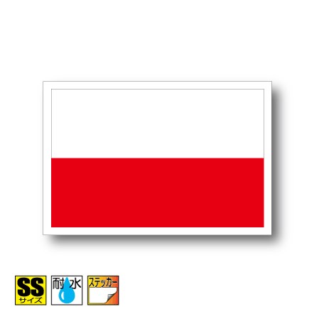 ポーランド国旗ステッカー（シール