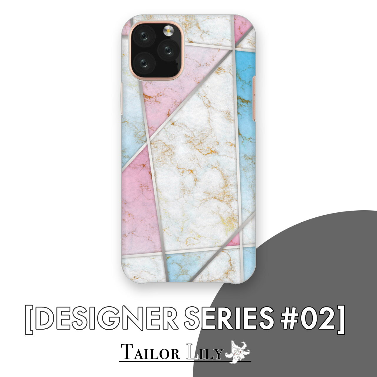 乐天商城 - 《DESIGNER SERIES #02》 [オパール] 全機種対応 大理石風 宝石 ジュエル 上品 大人 ハードケース おしゃれ 背面ケース 背面型 オリジナルデザイン Tailor Lily テイラーリリー iPhone Galaxy Xperia AQUOS