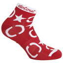 【SALE】ドットアウト Stars W Sock 300.レッド レディース