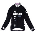 楽天ワールドサイクル　ウェアハウスセブンイタリア Relax Cat Lady LS Jersey ブラック レディース