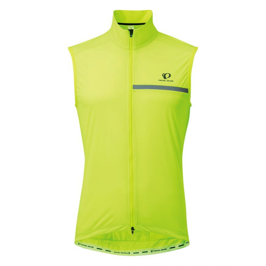 パールイズミ 【2310】ストレッチ ウィンドシェル ベスト 3.ネオンイエロー PEARLIZUMI
