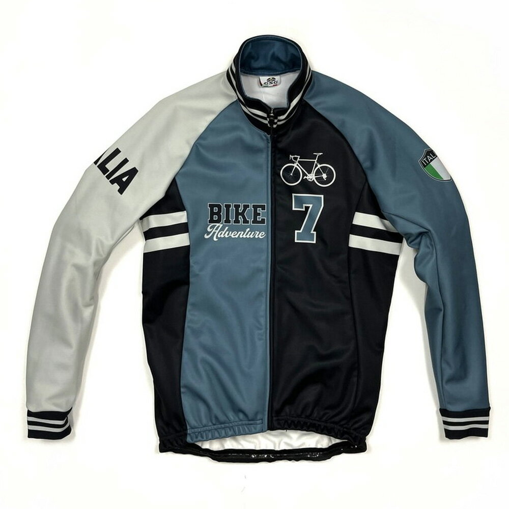 セブンイタリア Stadium Bike Jacket ブラック/ブルー