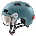 ウベックス rush visor ディープターコイズマット ヘルメット