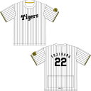 UZM 阪神タイガース バックポケット付きTシャツ2025 藤川球児監督(22) FUJIKAWA 20250419 【予約商品】