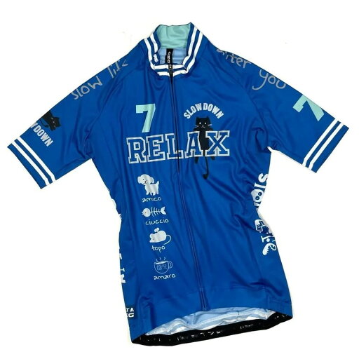 セブンイタリア Relax Cat Lady Jersey ネイビー レディース セブンイタリア Relax Cat Lady Jersey ネイビー レディース