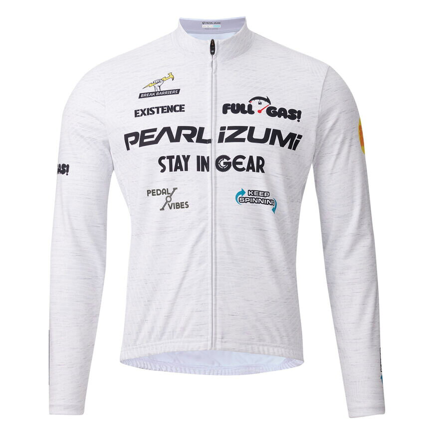 パールイズミ 【3455-BL】プリント ジャージ（ベーシックフィット）（15℃対応） 11.パールホワイト PEARLIZUMI