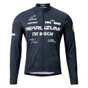パールイズミ 【B3455-BL】プリント ジャージ(ワイドサイズ)(15℃対応) 10.パールブラック PEARLIZUMI