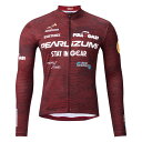 パールイズミ 【N3455-BL】プリント ジャージ(レースフィット)(15℃対応) 12.パールバーガンディ PEARLIZUMI