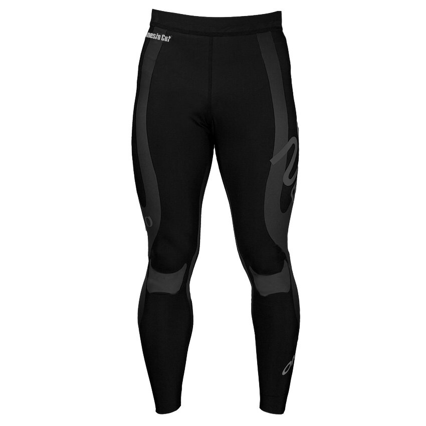 オンヨネ キネシオカット ロングタイツ ブラック