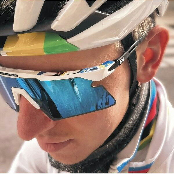 樂天商城 - シーコンスポーツ AEROSHADE 2.0 TITANIUM WC EUROPEAN CHAMP/マル秘ミラーブルーグリーン+ピンク サングラス