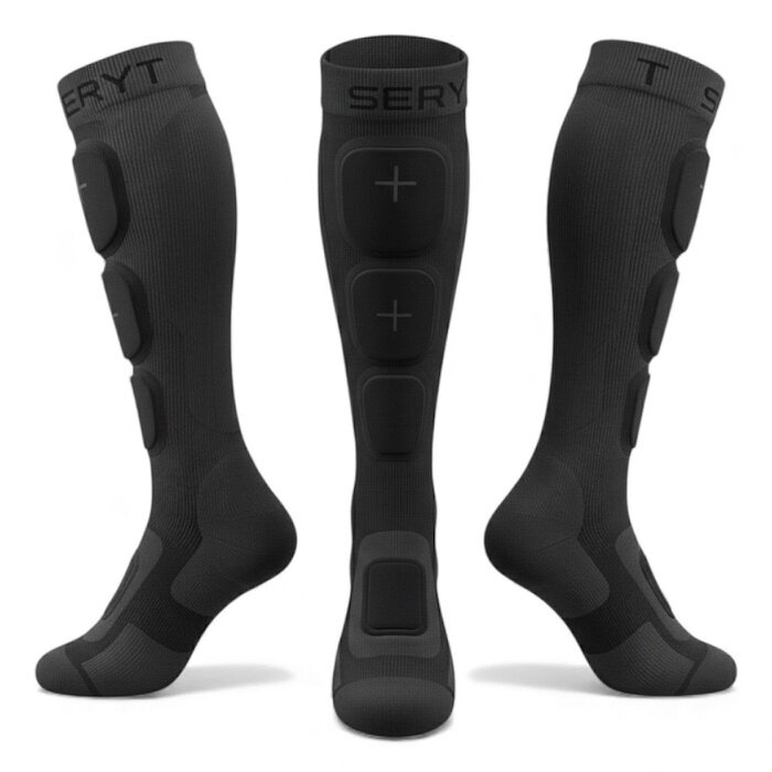 SERYT(セリット) SHELTER PROTECTIVE SOCKS ブラック グレイ