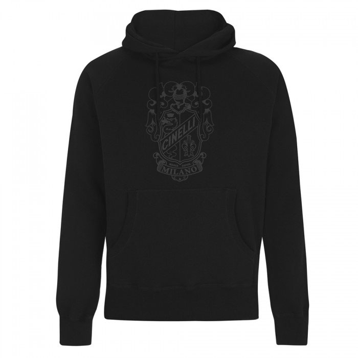 チネリ CREST HOODIE ブラック トレーナーフード付き 商品のカラー・サイズについて 商品のカラーはディスプレイの種類等により、実物と異なって見える場合がございます。 掲載商品の仕様、ロゴ等のデザインは改良のため、変更される場合がございます。 また、メーカーが発表していない寸法や個人的なフィット感についてはお答えいたしかねます。あらかじめご了承ください。沖縄県への送料について 沖縄県への発送に送料無料は適用されません。購入金額に関わらず1,650円（税込）が通常送料に別途加算されます。