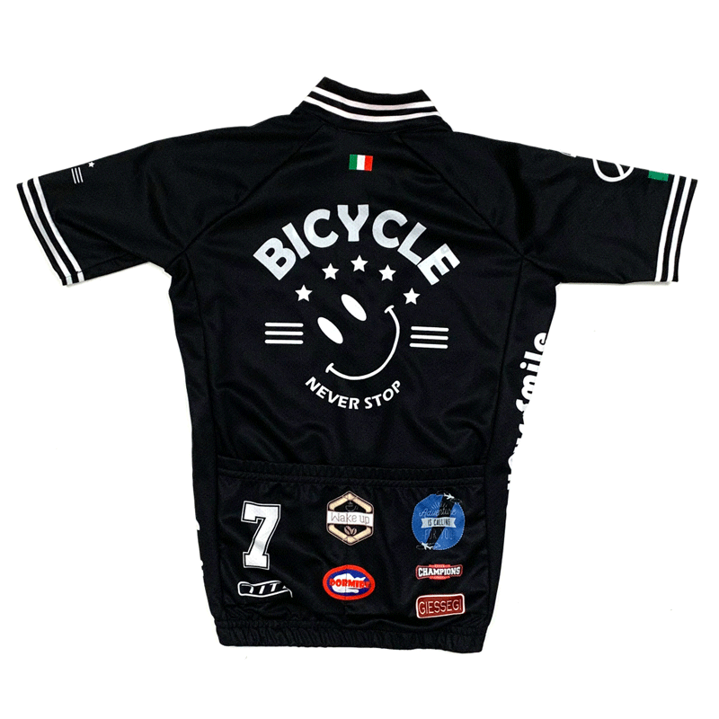 セブンイタリア Smile Stadium キッズ Jersey ブラック