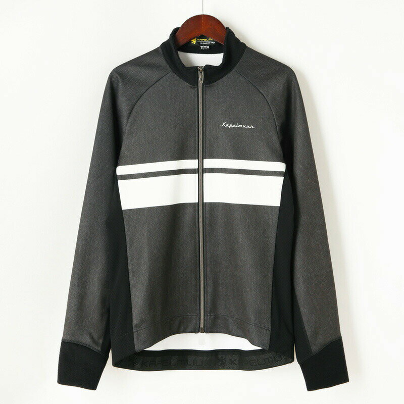 【現品特価】カペルミュール サーモジャケット ボーダー ブラックデニムプリント