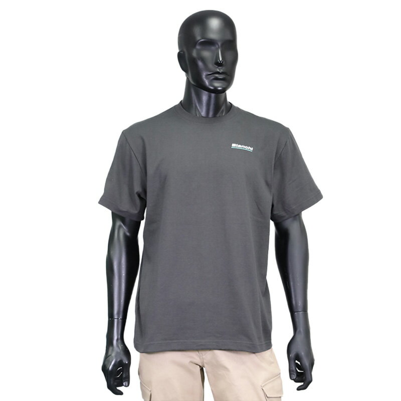 ビアンキバックプリントイーグルTシャツブラック