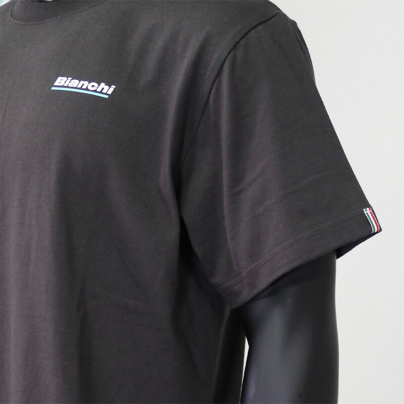 ビアンキバックプリントイーグルTシャツブラック