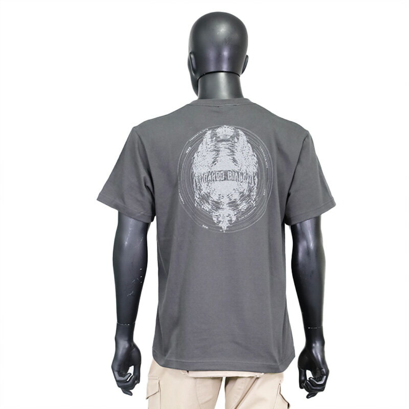 ビアンキバックプリントイーグルTシャツブラック