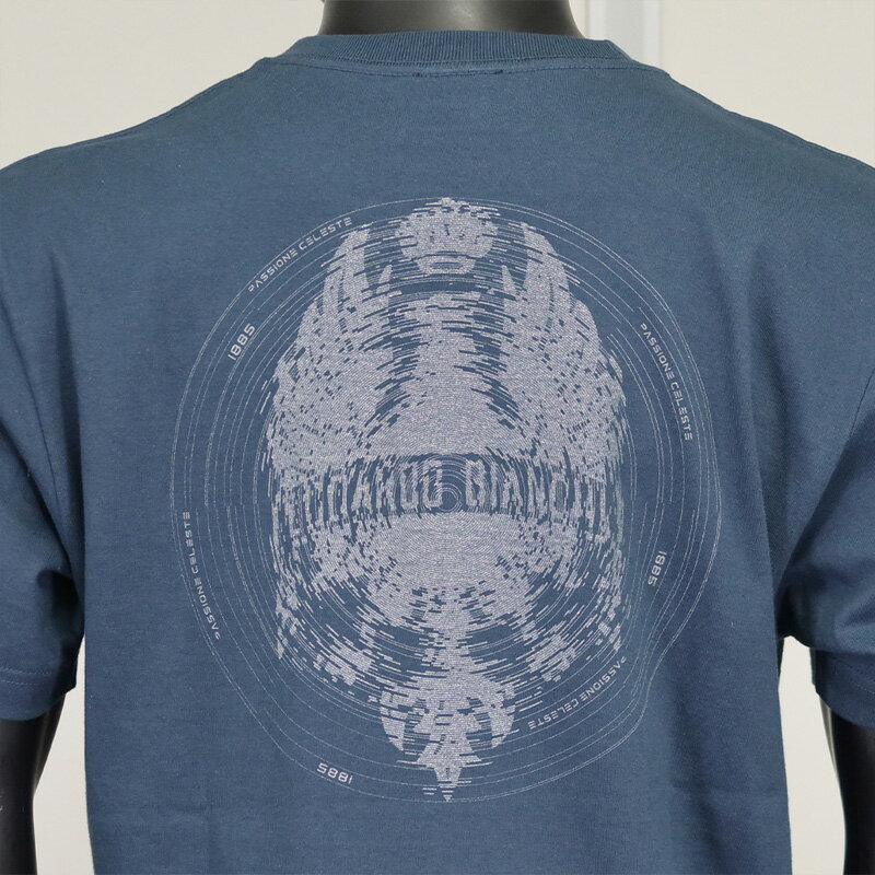 ビアンキバックプリントイーグルTシャツブラック