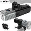 トゥワイルド BR1000 ヘッドライト リモコン付属 シルバー/ブラック USB-TYPE-C充電 TOWILD