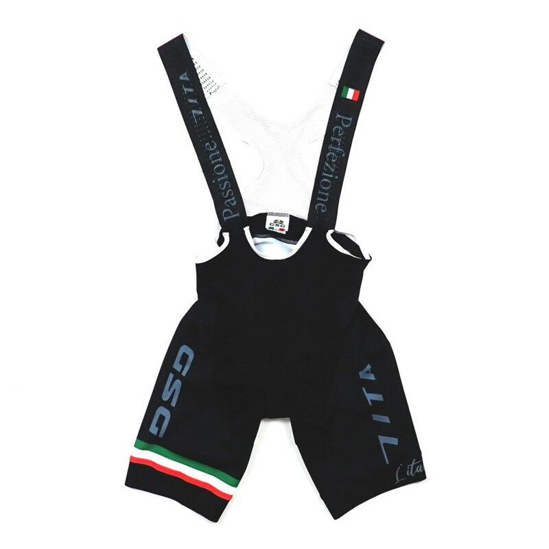 セブンイタリア L’italia Bibshorts ブラック/グレー