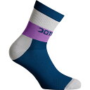 【SALE】ドットアウト Stripe Sock 708.ブルー/グレー