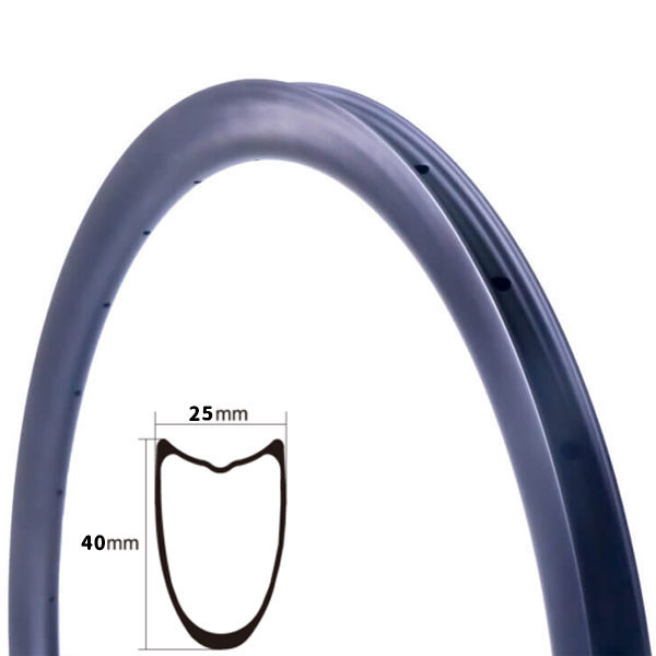 イコール EQUAL カーボンリム DISC 27(28)TU 40 リム幅25mm