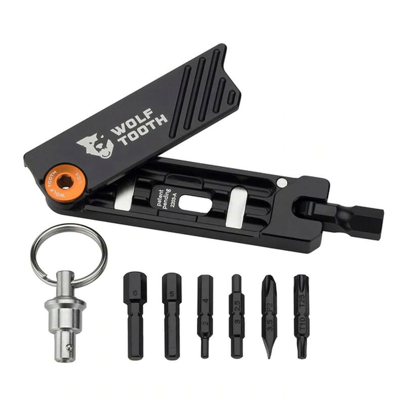ワールドサイクルのウルフトゥース 6ビット ヘックスレンチ Multi-Tool with Keyring｜アングル2