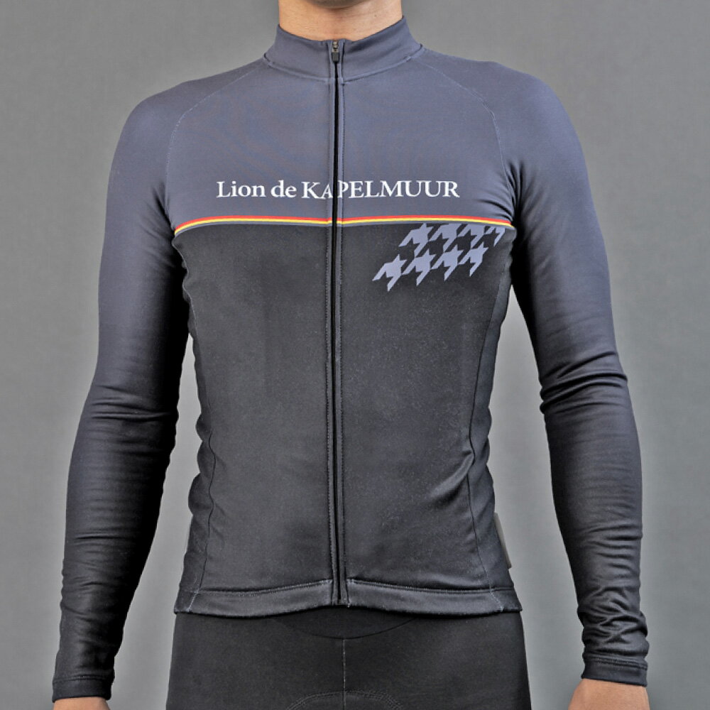 リオン・ド・カペルミュール ライトウォームジャージ 千鳥チップ ブラック