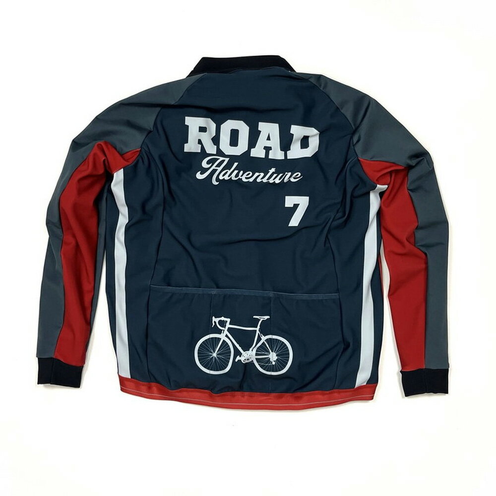 セブンイタリア Road Adventure Wind Jacket ネイビー/レッド 2