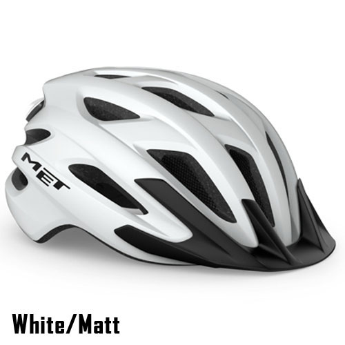 メット CROSSOVER White/Matt バイザー付き ヘルメット