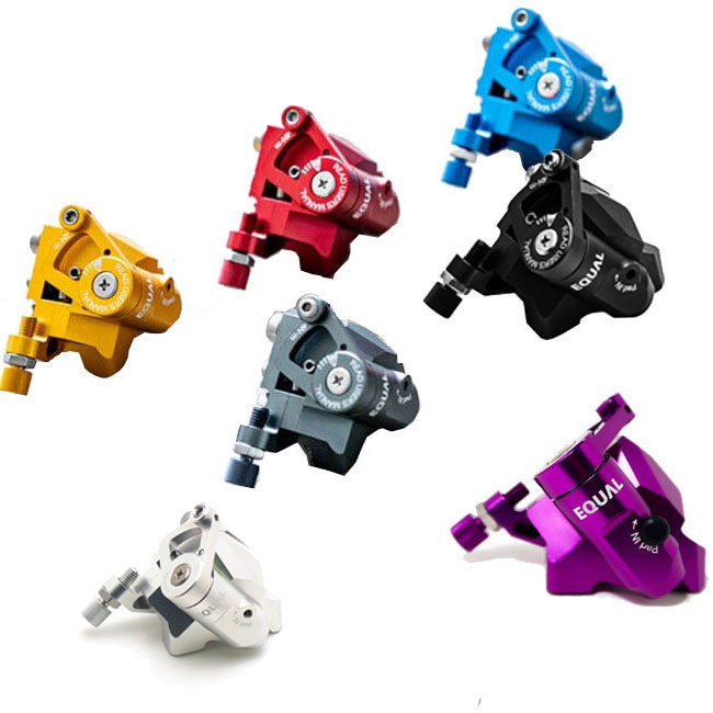 イコール 機械式ディスクブレーキキャリパー フラットマウント 前後セット ワイヤー付き