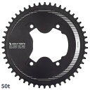 ウルフトゥース 110 BCD Asymmetric 4-Bolt エアロチェーンリング 50T for GRX Cranks Drop-Stop ST