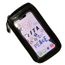 セブンイタリア Mille Mille Smile Smartphone Pouch ブラック (1ZK-MMS-SP-BKON)
