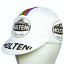 【M便】アピス MOLTENI ホワイト サイクルキャップ