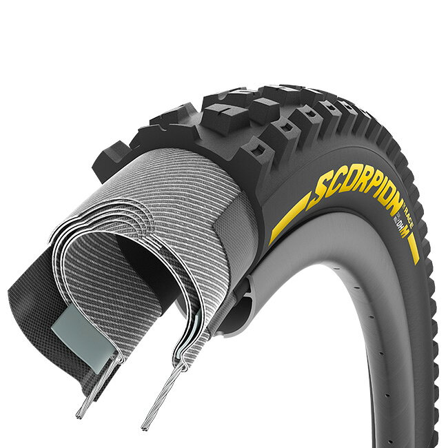 ワールドサイクルのピレリ SCORPION Race DH M 27.5×2.5 チューブレスレディ DualWALL+｜アングル3